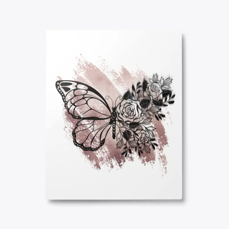 Butterfly w/ Warp Effect - Wall Art