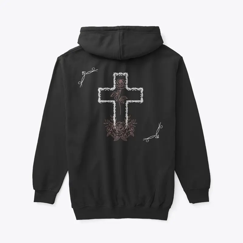 Cross w/ Roses - Zip Hoodie