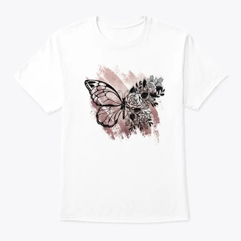 Butterfly w/ Warp Effect - T-Shirt